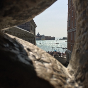 The "view" from the Bridge of Sighs